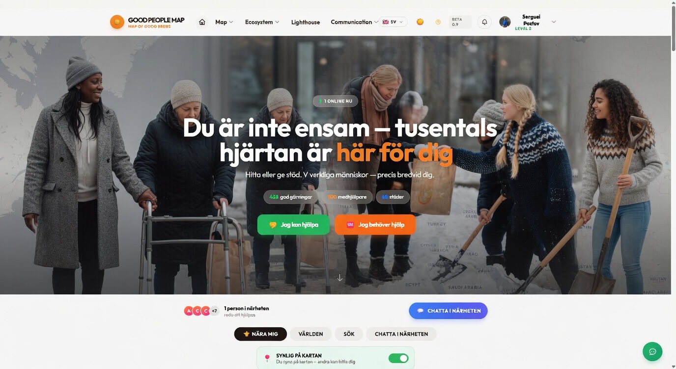 Hjälp oss utveckla Good People Map tillsammans!