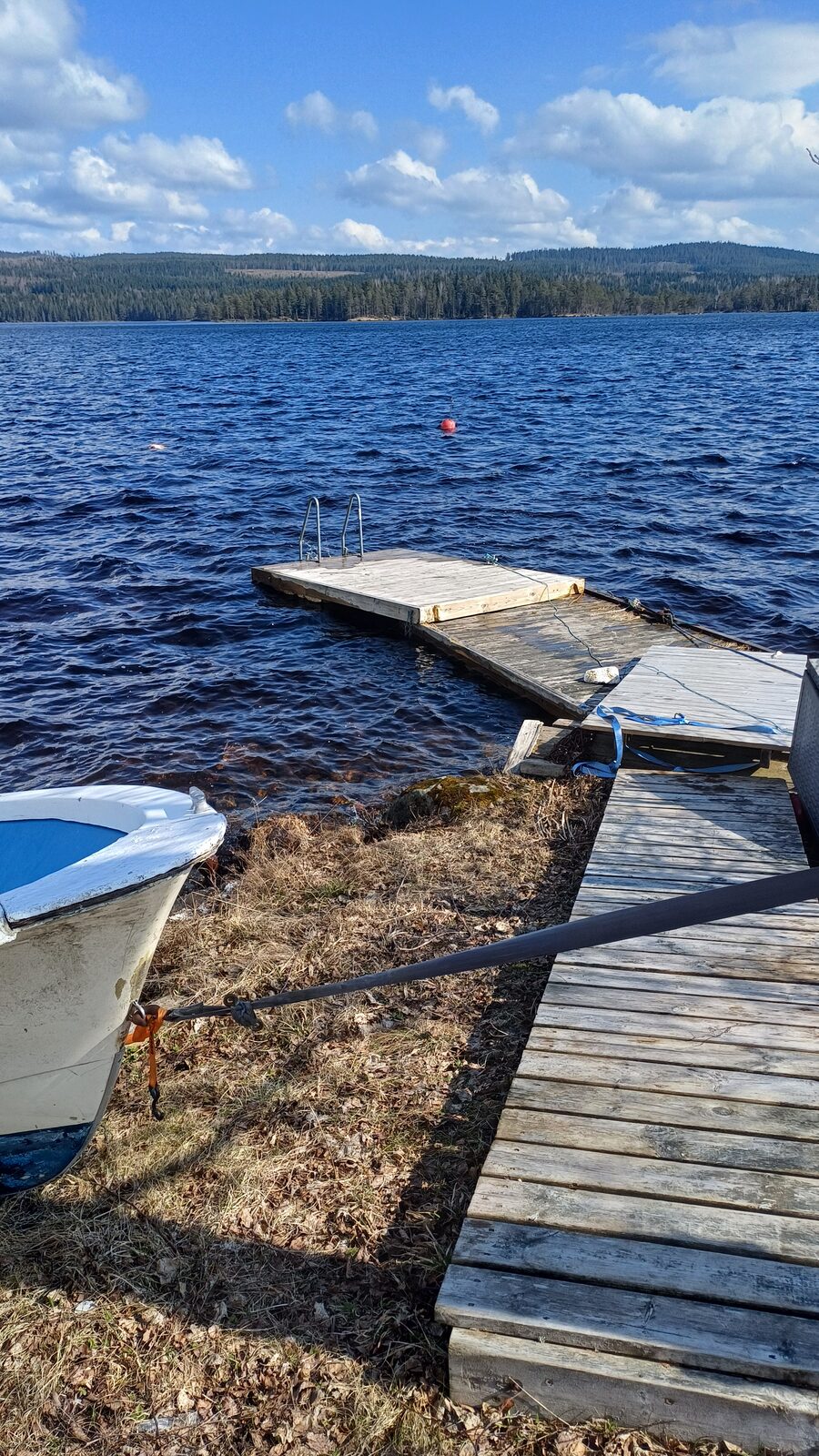 Söker hjälp att laga en liten brygga — fisketur som tack